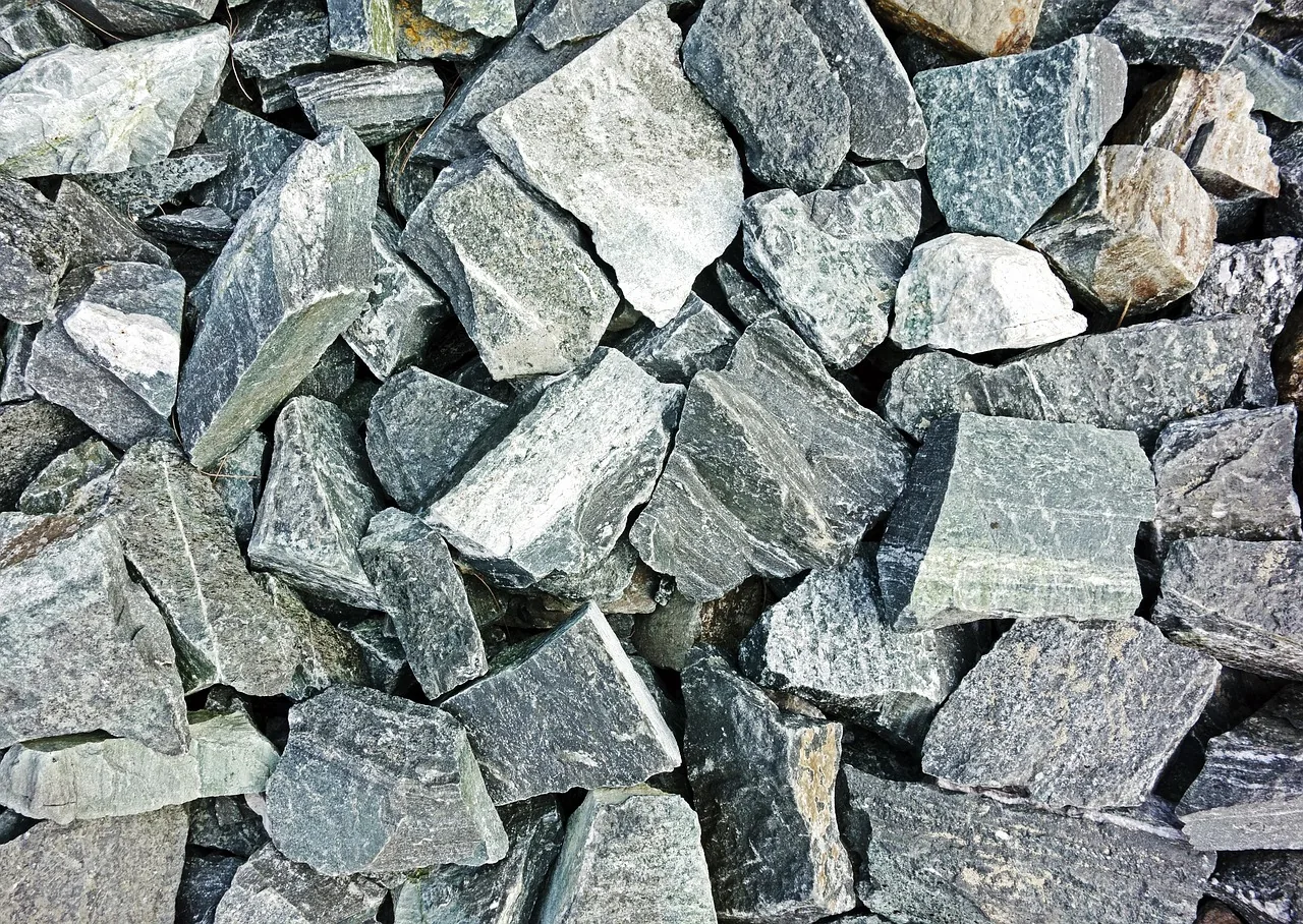 Pile of crushed stone