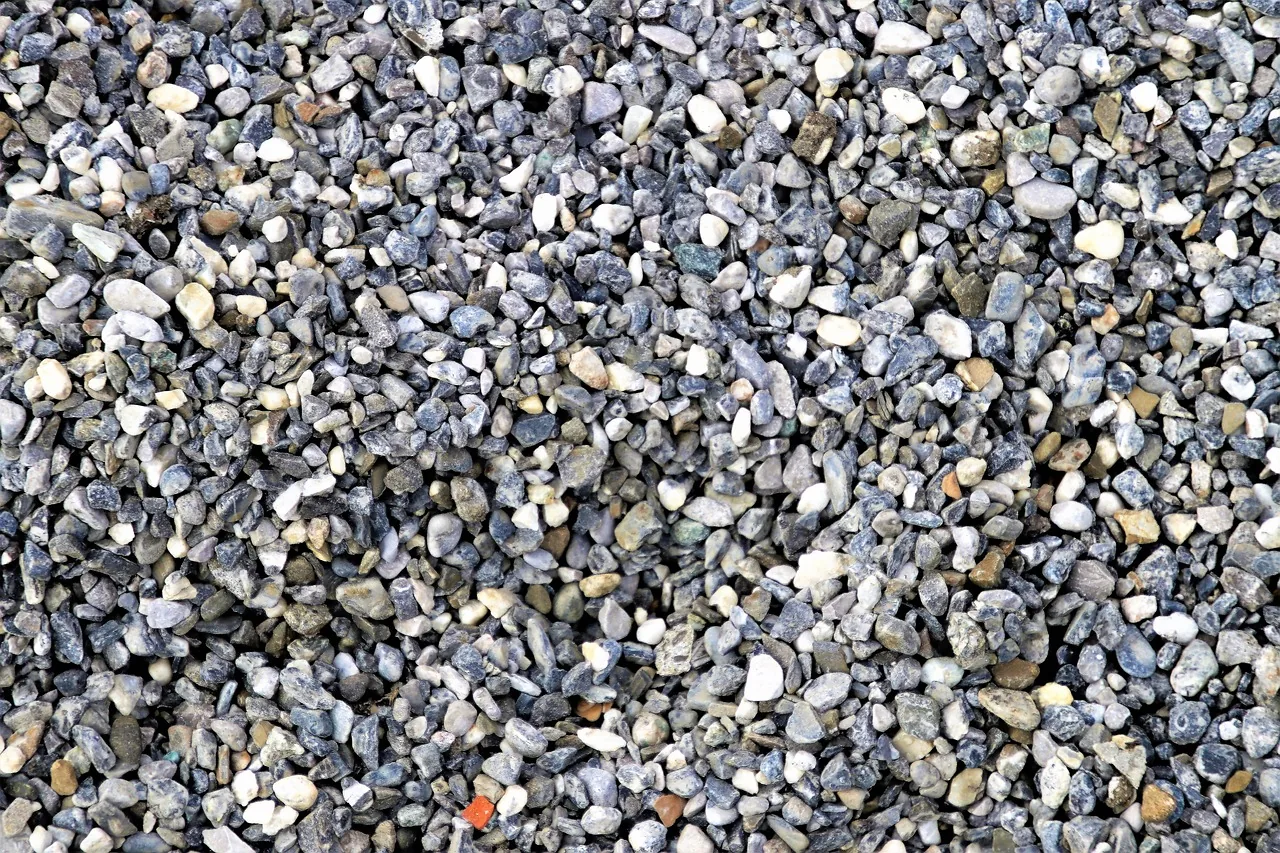 Close-up of crushed gravel